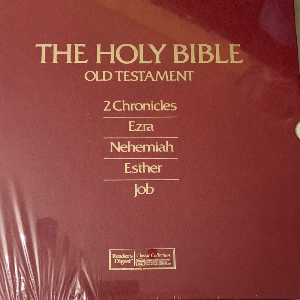 The Holy Bible Old Testament Reader's Digest Edition Unopened Set